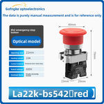 XB2 Series 22mm Push Button Switch, Self‑Reset Momentary / Knob Selector / Emergency Stop, BA31 (Green 1NO) / BA42 (Red 1NC) / BD21 (2‑Position Knob) / BS542 (Mushroom Head E‑Stop), IP65 Industrial Control Switch