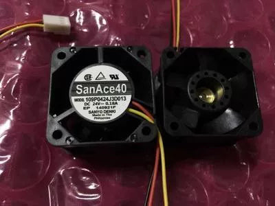 Original SANYO 109P0424J3D013 4028 24V 0.18A 2 3 Wire Inverter Cooling Fan 40x40x28mm for Drive Cabinet