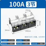 TC Series High Current Fixed Terminal Block, 60A/100A/150A/200A/300A/400A/600A, 600V, 3P/4P, Screw Crimp, Pure Copper Conductor, Industrial Power Distribution Wiring Block