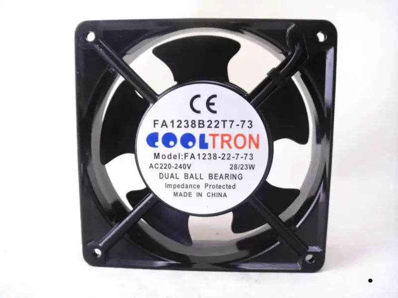 Original COOLTRON FA1238B22T7-73 12038 12cm 220V 28W 23W Cooling Fan for Cabinet Enclosure Axial Fan