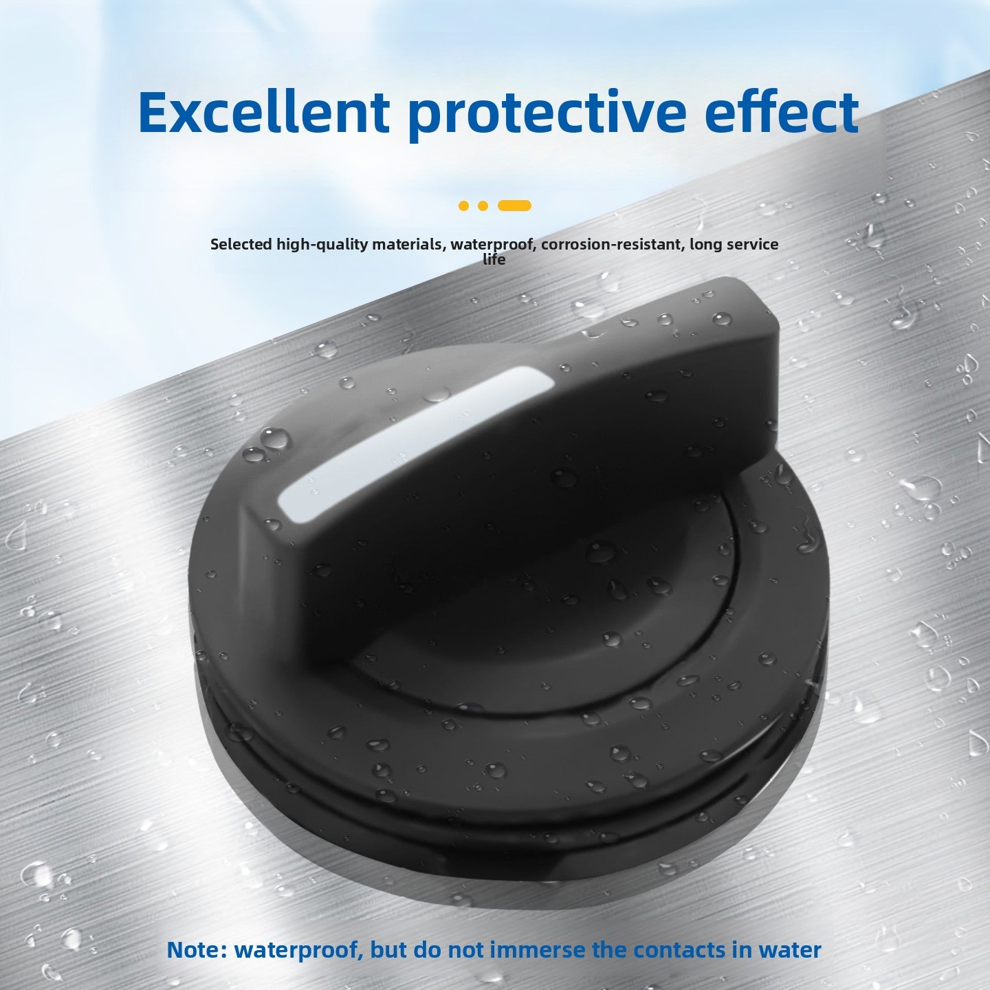 LA22E 22mm IP67 Rotary Switch | 2‑/3‑Position | Black Silver‑Contact Selector