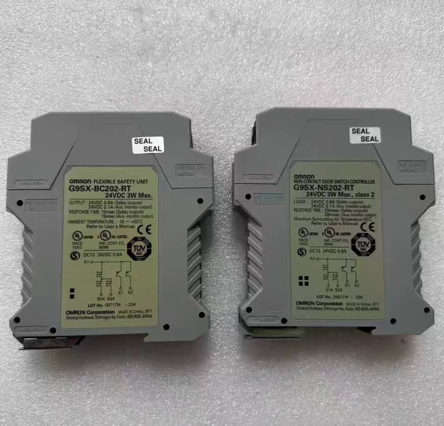Genuine Omron G9SX-NS202-RT/RC, G9SX-BC202-RC, G9SX-NSA222-T03, G9SB-200-B, G9SB-2002-C-A Safety Relay, DC24V, PLe/Cat.4, DIN Rail, In Stock