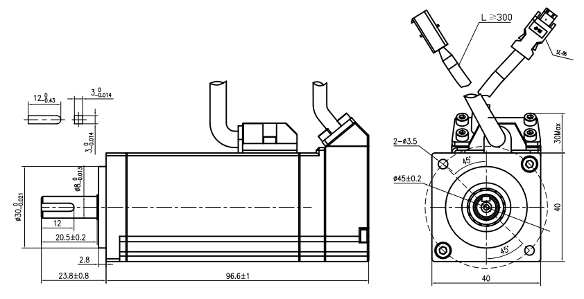 SMC40S-0010-30MAK-5DSU SMC40S-0010-30MBK-5DSU Servo Motor
