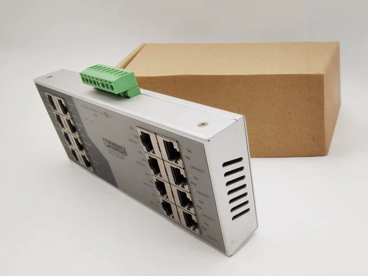 Genuine Phoenix Contact FL SWITCH SF 16TX 2832849 Industrial Unmanaged Ethernet Switch, 16-Port RJ45, 10/100Mbps, DIN Rail