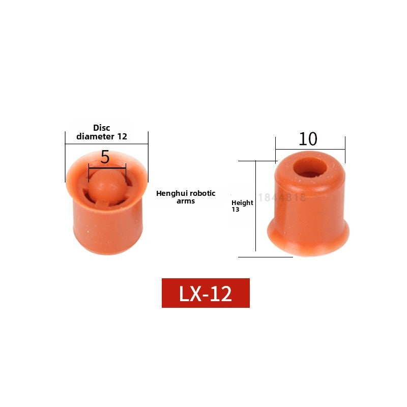 SQZ bottle cap hole sealing suction cup, imported silicone high-temperature resistant with perforated workpieces, dedicated vacuum nozzle robotic arm accessories