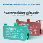 LA22E 22mm IP67 Rotary Switch | 2‑/3‑Position | Black Silver‑Contact Selector