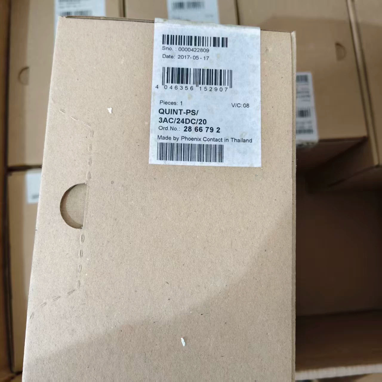 Genuine Phoenix QUINT-PS/3AC/24DC/20 (2866792) 3‑Phase DIN‑Rail Power Supply, 24VDC 20A 480W, SFB, POWER BOOST, In Stock