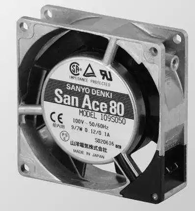 Original SANYO 109S050 80x80x25mm 100V AC Cooling Fan for Industrial Equipment Cabinet Ventilation