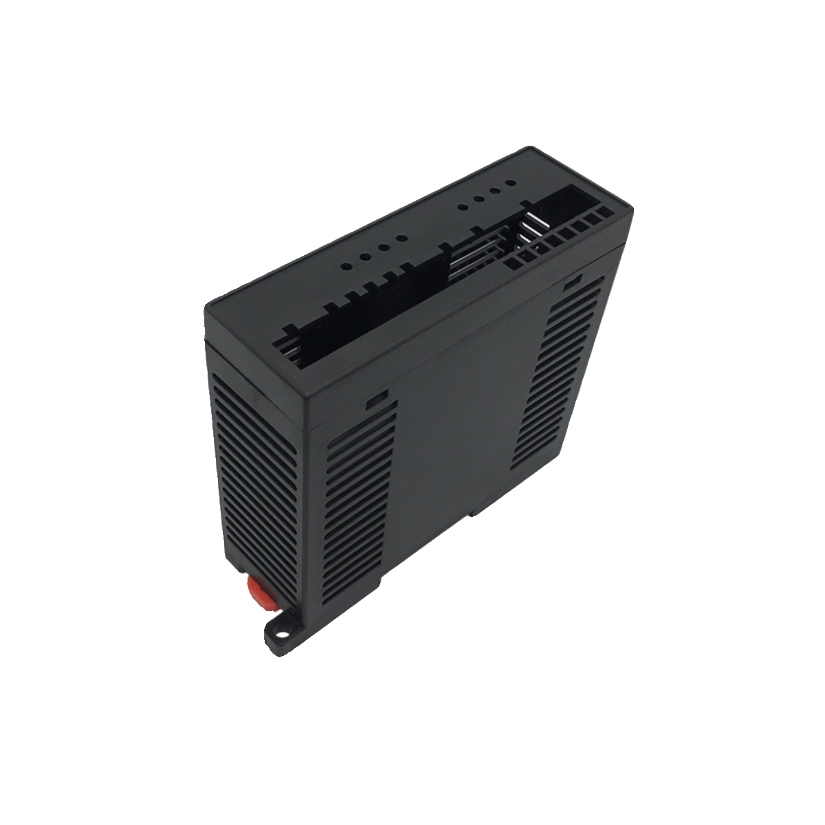 Compatible with PLC industrial control box guide rail instrumentation shell plastic power junction box controller 101 * 35 * 91MM