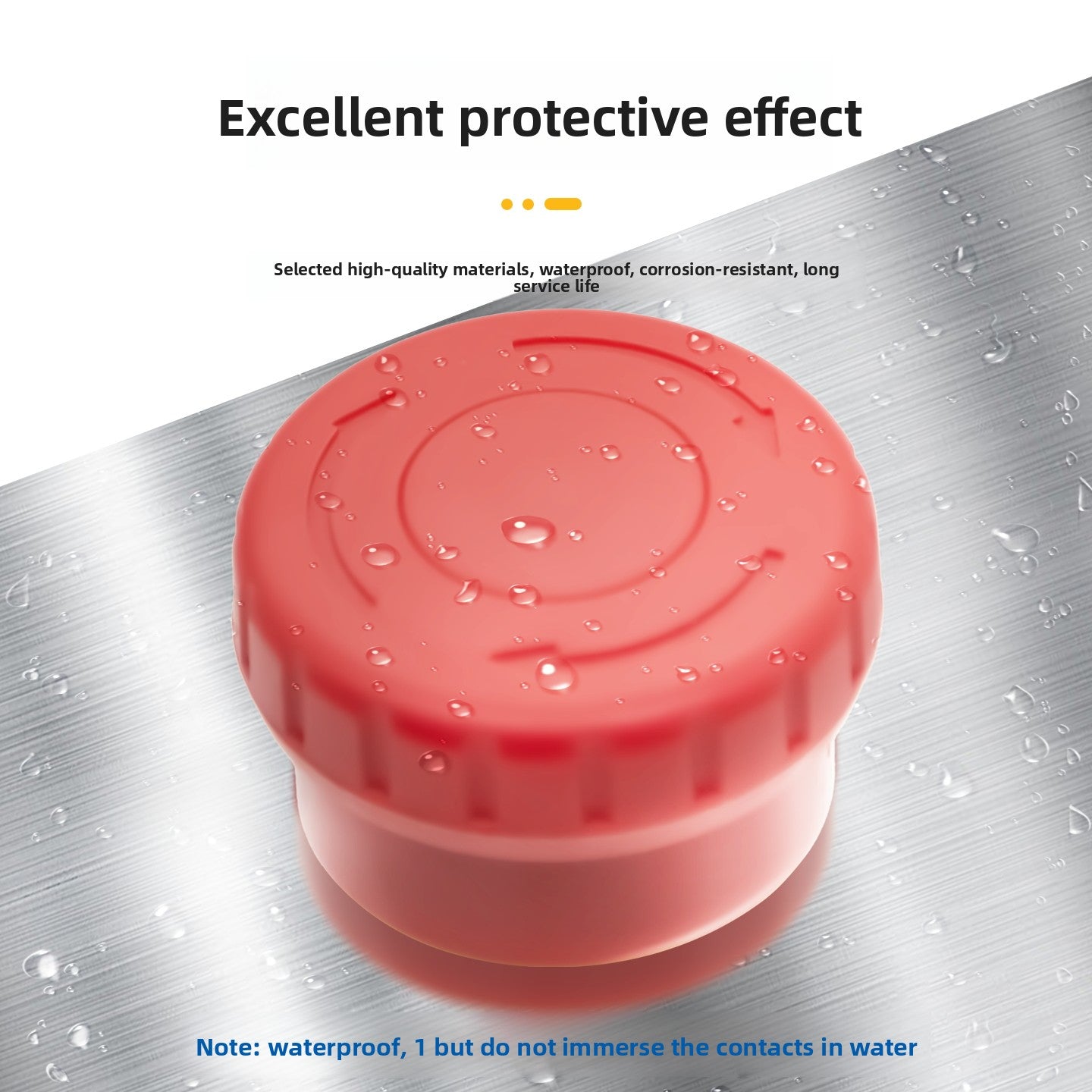 Guangke LA22E IP67 Waterproof Emergency Stop Button Switch, 22mm Mushroom Head, Self-Locking E-Stop, Red Safety Push Button, 10A 600V, Industrial Emergency Cut-Off for CNC, Machinery, Automation