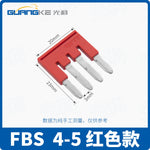 FBS10-5 FBS10-6 Plug‑In Terminal Bridge Jumper, Short Circuit Strip for PT/ST Spring Terminal Blocks, DIN Rail Terminal Connector