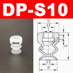 New Robot Vacuum Suction Cup Base Holder, Side Tail Air Intake Installation Design, 7MM Diameter Suction Cup, Small Head Suction Rod Pneumatic Robot Arm Accessories