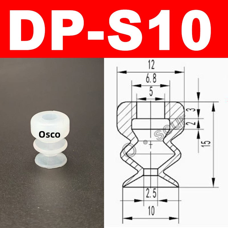 New Robot Vacuum Suction Cup Base Holder, Side Tail Air Intake Installation Design, 7MM Diameter Suction Cup, Small Head Suction Rod Pneumatic Robot Arm Accessories