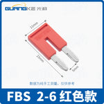 FBS10-5 FBS10-6 Plug‑In Terminal Bridge Jumper, Short Circuit Strip for PT/ST Spring Terminal Blocks, DIN Rail Terminal Connector