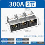 TC Series High Current Fixed Terminal Block, 60A/100A/150A/200A/300A/400A/600A, 600V, 3P/4P, Screw Crimp, Pure Copper Conductor, Industrial Power Distribution Wiring Block