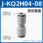 SMC Type KQ2H06-08 Push‑In Pneumatic Fitting | Straight Reducer Union | 6mm to 8mm Tube Adapter
