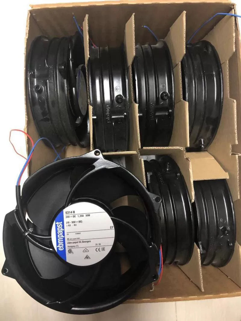 Original ABB Fan 6314H 24V 31W 17cm 172mm Inverter Cooling Fan for Industrial Drive Cabinet Ventilation