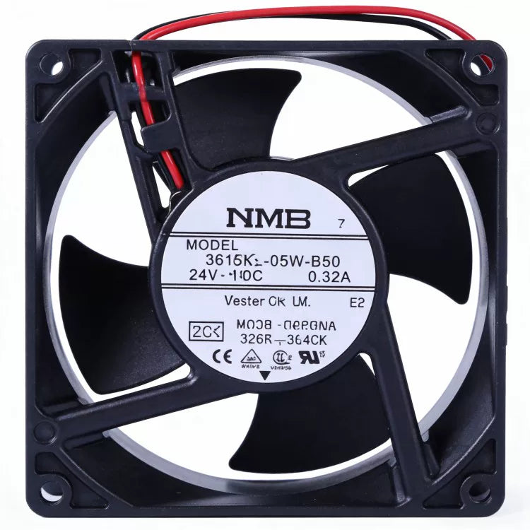 3615KL-05W-B50-PQ1-RP1, 3615KL-05W-B50-P00, 3615KL-05W-B40 EQ1, 9238 fan, 24V 0.32A axial fan, NMB cooling fan, inverter cabinet fan