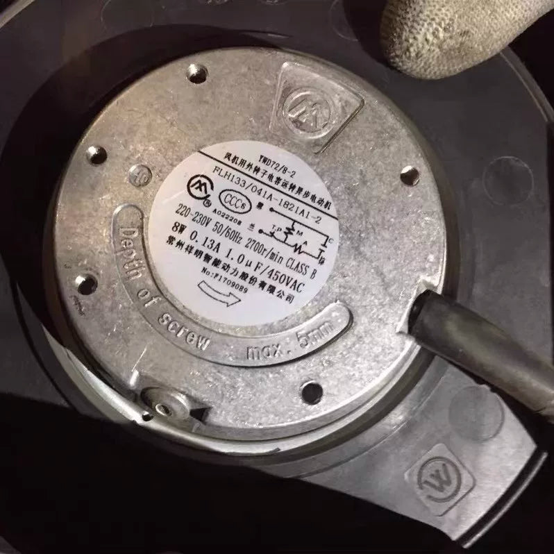 FLH133 041A-1821A1 FLH133 041D-1821A 041CYWD72 8-2 External Rotor Fan 133mm