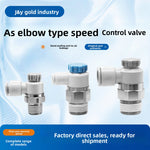 SMC Style AS1201F-M5-04A AS2201F-01-08SA Push-In Pneumatic Speed Control Throttle Valve, Jinye Pneumatic