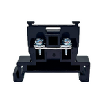 TBR-10 DIN Rail Terminal Block | Copper-Iron Combined | 0.5–1.5mm² | Black Feed‑Through Screw Terminal | 10A 600V