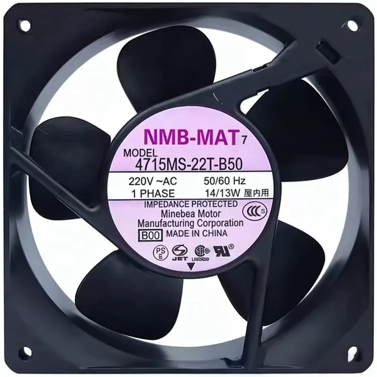4715MS-22W-B50 -BA2 E00 220V 14/13W original, aluminum frame fan imported from Japan