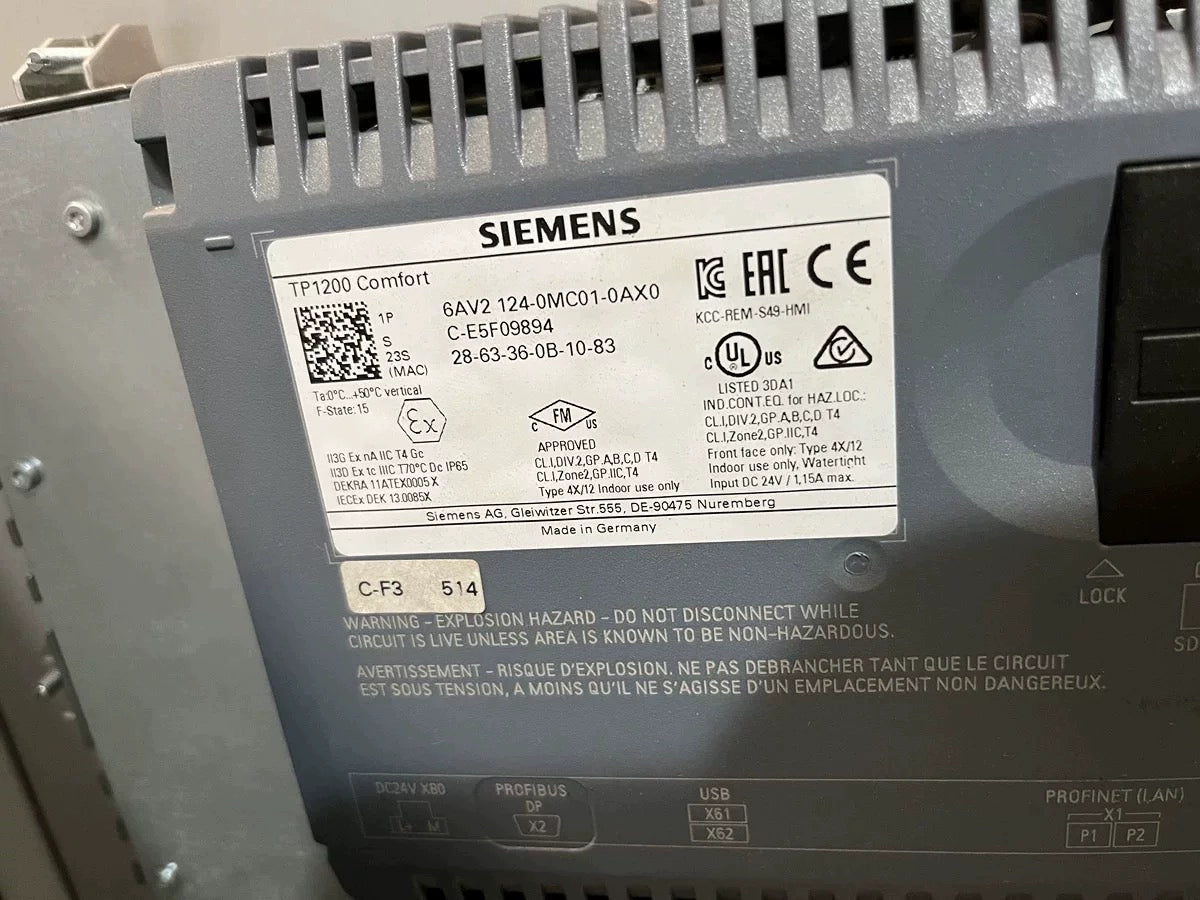 Siemens new TP1200 6AV2 124 6AV2224-0MC01-0AX0 inner screen, LCD screen