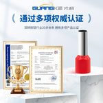 VE E1508 Pre‑Insulated Tubular Pin Terminal | Copper Crimp Cord End Ferrule | 1.5mm² Wire Lug | Industrial Wiring Connector