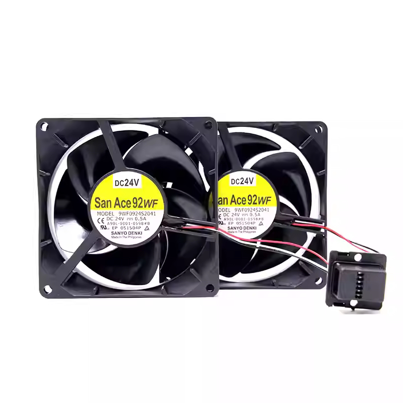 Genuine Sanyo Denki 9WF0924S201 / 9WF0924S2041 Fanuc A90L-0001-0598#B / A90L-0001-0586 24V 0.5A Cooling Fan
