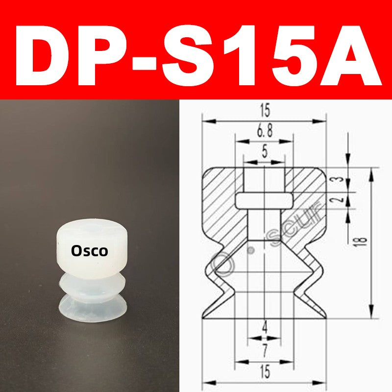 New Robot Vacuum Suction Cup Base Holder, Side Tail Air Intake Installation Design, 7MM Diameter Suction Cup, Small Head Suction Rod Pneumatic Robot Arm Accessories