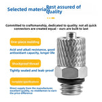 SMC Type M‑Series Miniature Quick‑Screw Straight‑Through Connector, M‑3H4 (M3×0.5‑4mm) / M‑4H4 (M4×0.7‑4mm) / M‑5H4 (M5×0.8‑4mm), Pagoda Barb Mini Pneumatic Air Tube Fitting, Nickel‑Plated Brass Male Thread Connector for Compact Automation