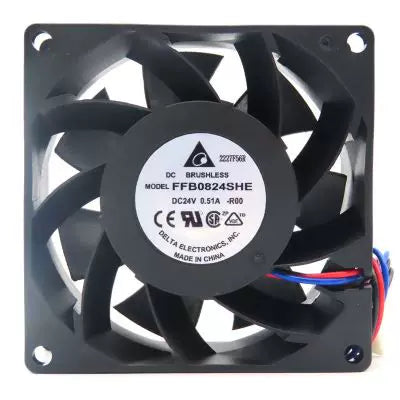 Toshiba Elevator Part CV330A Inverter Fan FFB0824SHE DC24V 80x80x25mm Cooling Fan for Elevator Drive