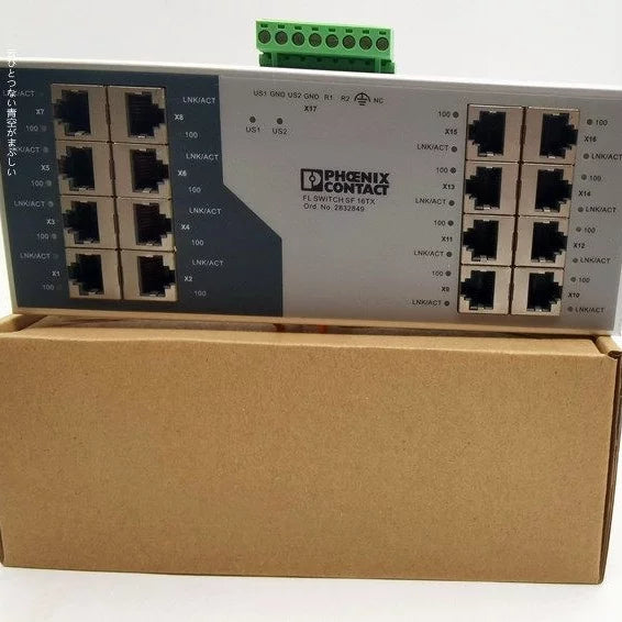 Genuine Phoenix Contact FL SWITCH SF 16TX 2832849 Industrial Unmanaged Ethernet Switch, 16-Port RJ45, 10/100Mbps, DIN Rail
