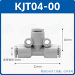 SMC Type Mini Tee Push‑In Pneumatic Fitting | KJT03‑00 KJT23‑M5 Thread‑to‑Quick Connector | Jinye Pneumatic