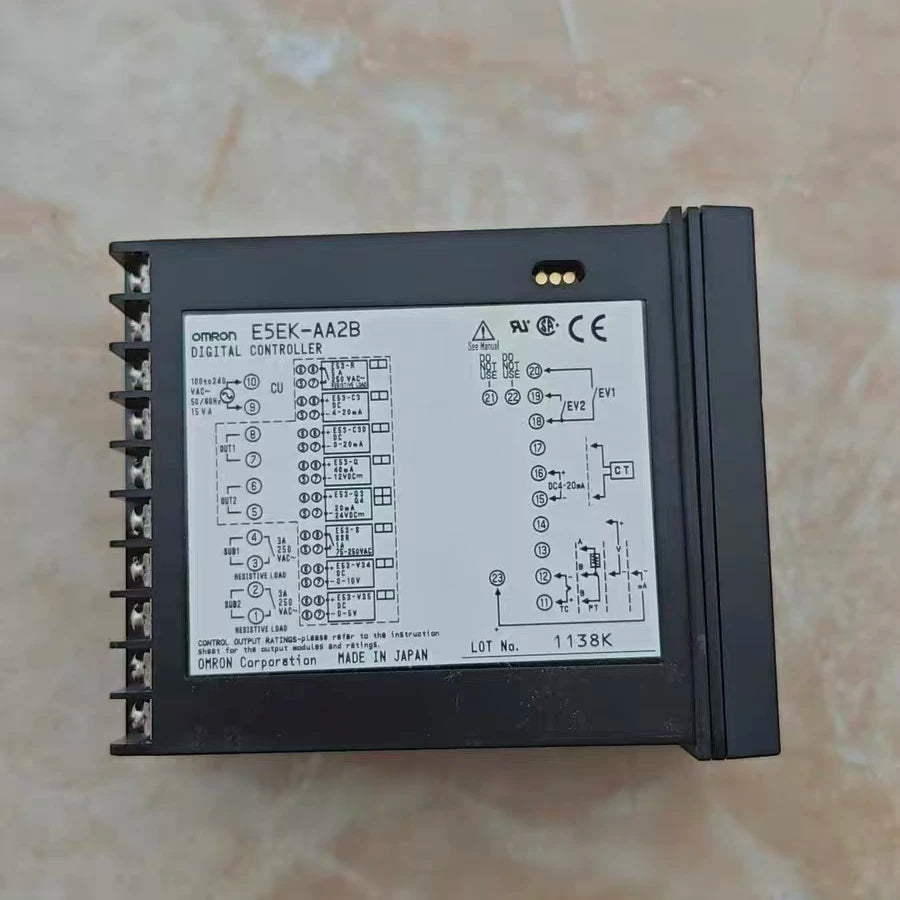 Genuine Omron E5EK-AA2-DRT / E5EK-AA2-500 / E5EK-AA2 / AA202 201 Temperature Controller, 96×48mm, Dual Alarm, PID, In Stock