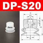 New Robot Vacuum Suction Cup Base Holder, Side Tail Air Intake Installation Design, 7MM Diameter Suction Cup, Small Head Suction Rod Pneumatic Robot Arm Accessories