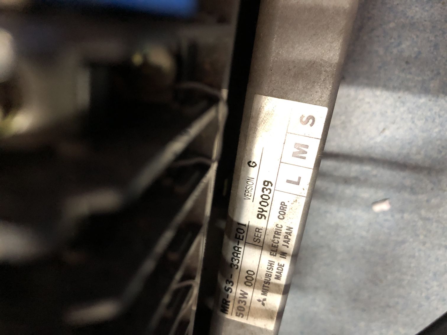 Mitsubishi Server MR-S1-80-E01 FR - SGJ - 2-7.5 K