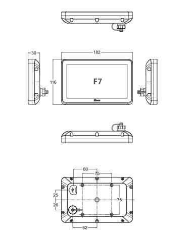 Kinco Touch Screen Human-Machine Interface F7 7 inch 64K color 16:9 800 * 480 resolution whole machine IP65