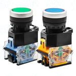 LA38-11BN 22mm Push Button Switch | Self‑Reset / Self‑Locking | 1NO 1NC | Start‑Stop for Control Panel & Distribution Box
