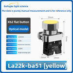 XB2 Series 22mm Push Button Switch, Self‑Reset Momentary / Knob Selector / Emergency Stop, BA31 (Green 1NO) / BA42 (Red 1NC) / BD21 (2‑Position Knob) / BS542 (Mushroom Head E‑Stop), IP65 Industrial Control Switch