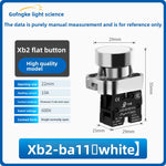 XB2 Series 22mm Push Button Switch, Self‑Reset Momentary / Knob Selector / Emergency Stop, BA31 (Green 1NO) / BA42 (Red 1NC) / BD21 (2‑Position Knob) / BS542 (Mushroom Head E‑Stop), IP65 Industrial Control Switch