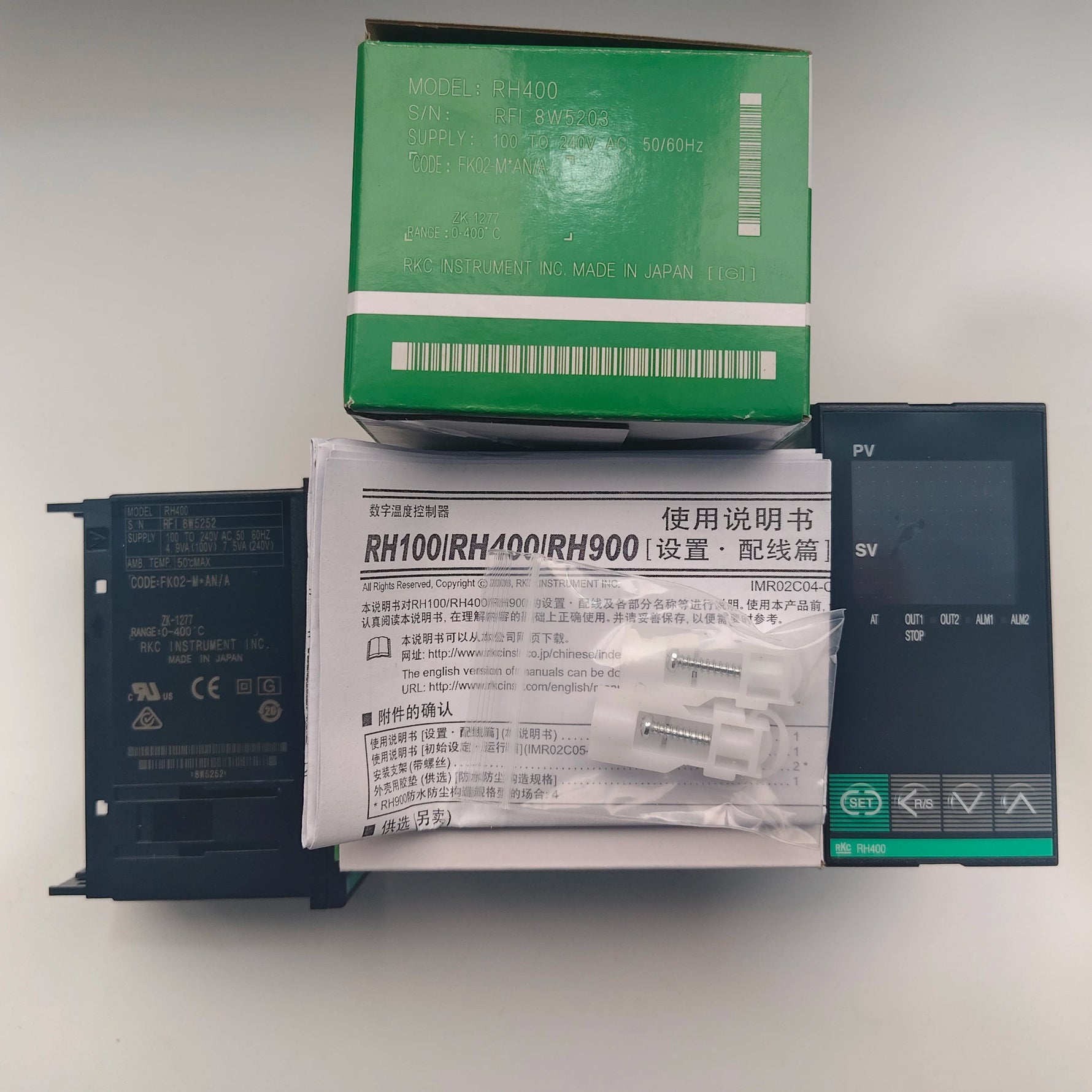 Genuine RKC RS400-MMMNNN/N RS400-VMMNNN & RH400FK02-M*N/A Thermostat, 48×96mm, Spot Stock