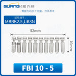 UK2.5B Terminal Block Connecting Strip FBI‑10‑6, Short Bridge for UK5N DIN Rail Terminals, 10‑Position Fixed Screw Bridge Jumper, 10 Pieces Per Pack