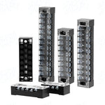 TB Series Fixed High Current Terminal Block, 15A 25A 45A Screw Wiring Terminal Strip, Fixed Base Power Distribution Terminal Board for Cabinet Power Wiring & Industrial Control