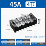 TB Series Fixed High Current Terminal Block, 15A 25A 45A Screw Wiring Terminal Strip, Fixed Base Power Distribution Terminal Board for Cabinet Power Wiring & Industrial Control