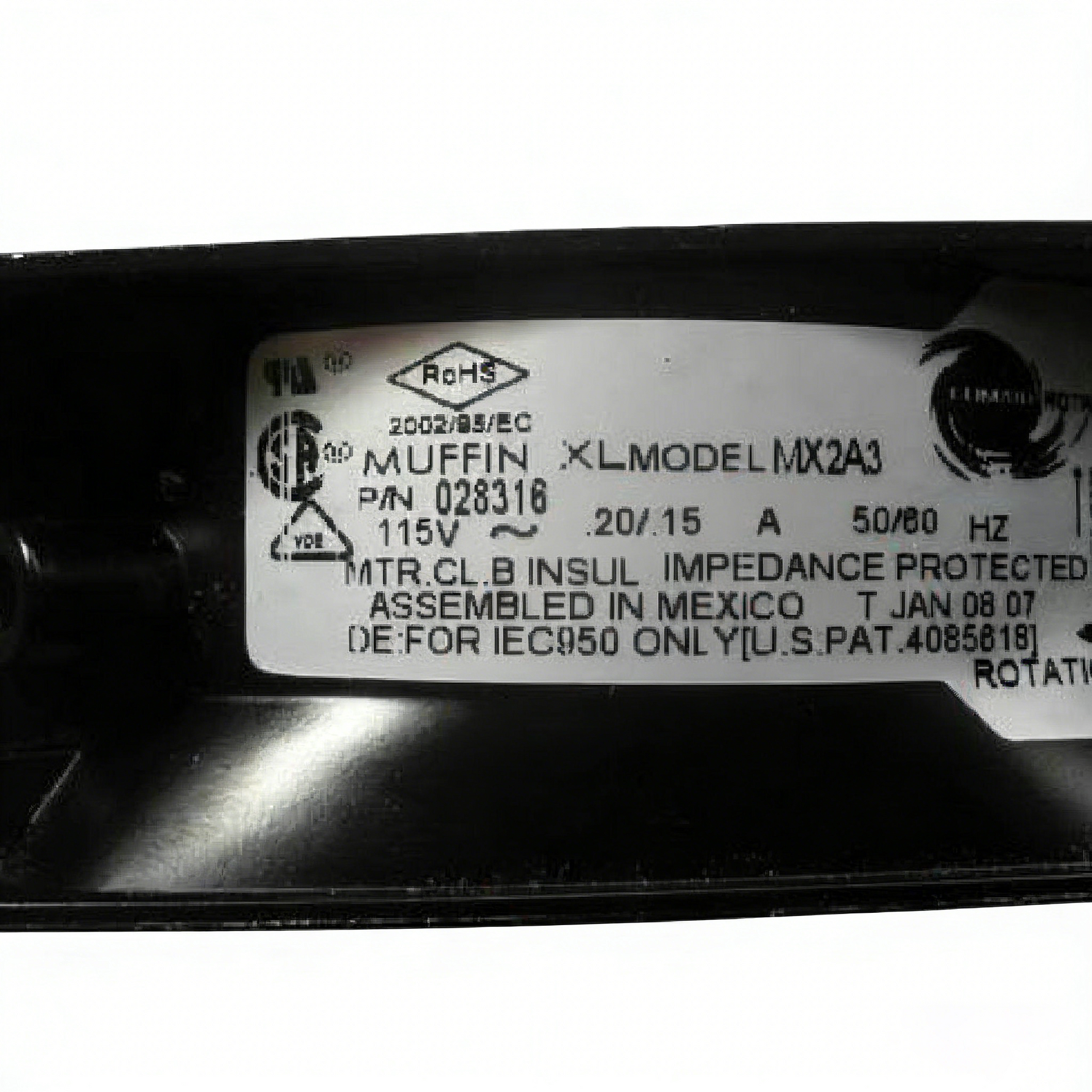 MX2A3 028316 MX3A4 MX3BOX 230V original genuine Comroton COMAIR aluminum frame fan