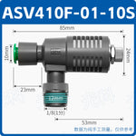 SMC Type ASV310F01-06S One Touch Push-In Speed Control Valve with Muffler, Pneumatic Exhaust Throttle Valve | Jinye