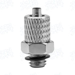 SMC Type M‑Series Miniature Quick‑Screw Straight‑Through Connector, M‑3H4 (M3×0.5‑4mm) / M‑4H4 (M4×0.7‑4mm) / M‑5H4 (M5×0.8‑4mm), Pagoda Barb Mini Pneumatic Air Tube Fitting, Nickel‑Plated Brass Male Thread Connector for Compact Automation