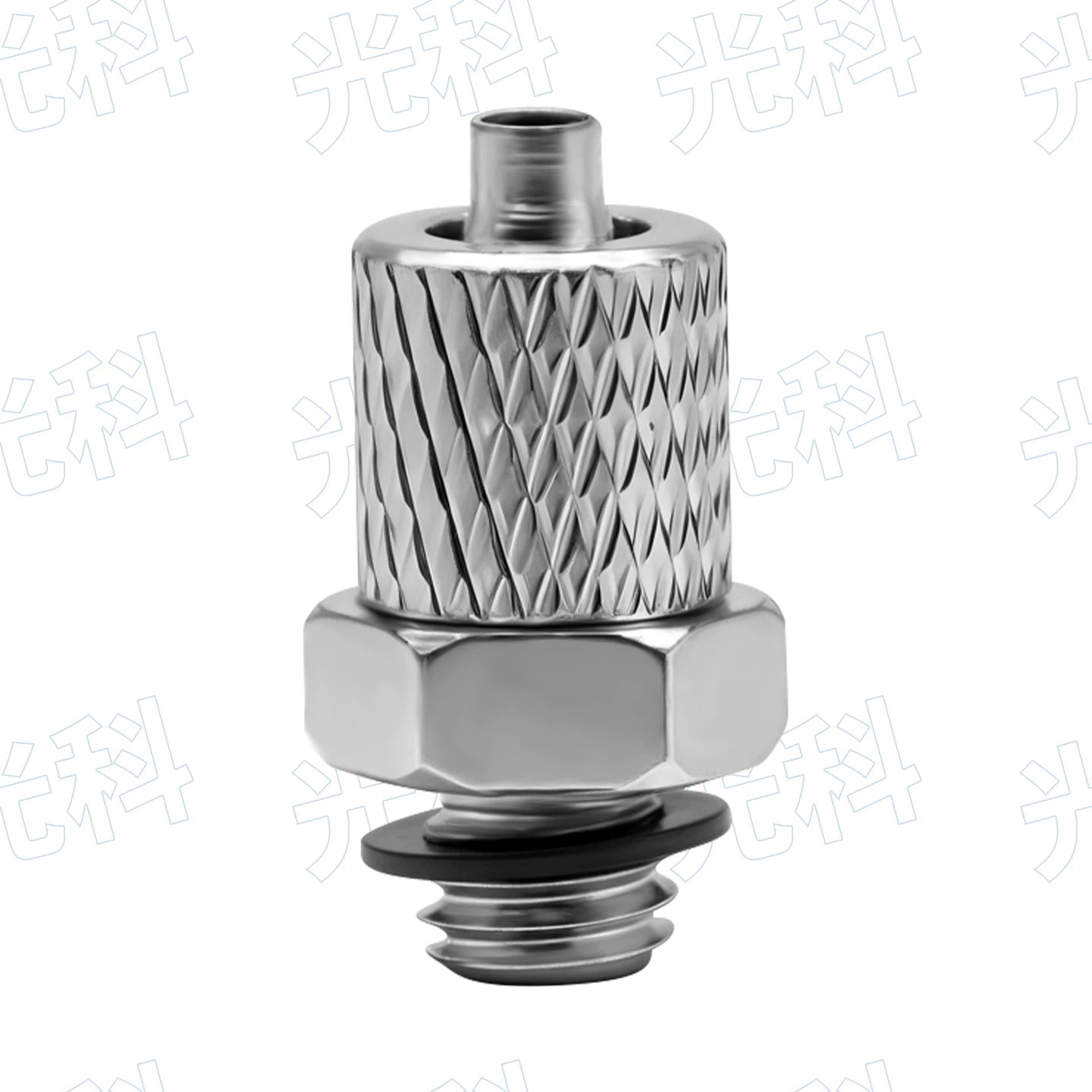 SMC Type M‑Series Miniature Quick‑Screw Straight‑Through Connector, M‑3H4 (M3×0.5‑4mm) / M‑4H4 (M4×0.7‑4mm) / M‑5H4 (M5×0.8‑4mm), Pagoda Barb Mini Pneumatic Air Tube Fitting, Nickel‑Plated Brass Male Thread Connector for Compact Automation