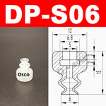 New Robot Vacuum Suction Cup Base Holder, Side Tail Air Intake Installation Design, 7MM Diameter Suction Cup, Small Head Suction Rod Pneumatic Robot Arm Accessories